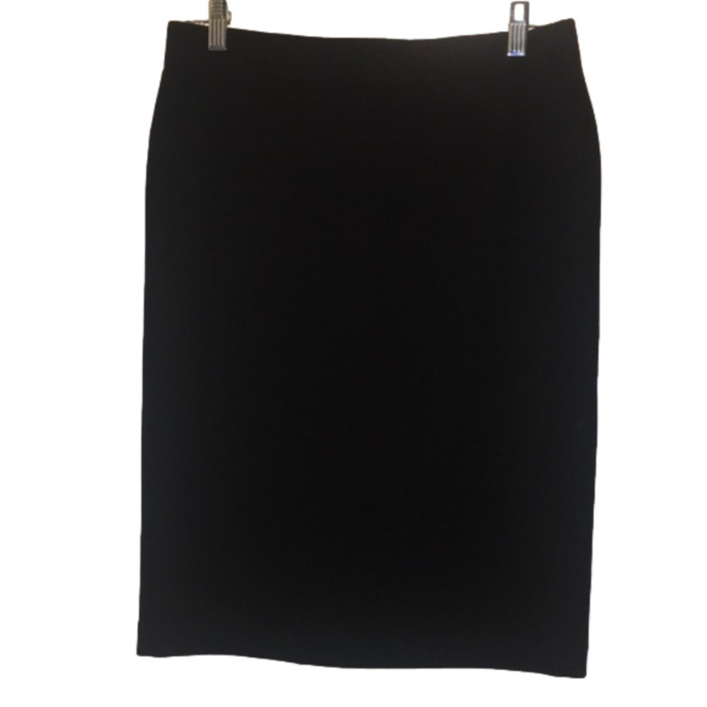 Vince Black Ponte Knit Knee length Skirt